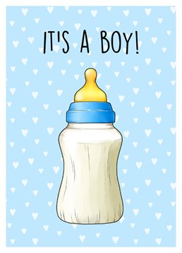 It's a Boy! New baby congratulations Baby Shower card