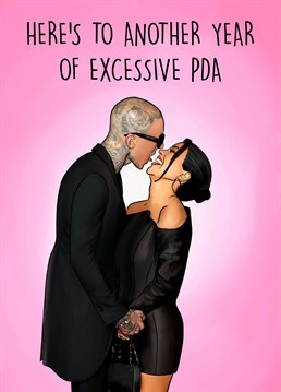 Send this hilarious Kourtney Kardashian and Travis Barker themed card to your other half that loves public displays of affection