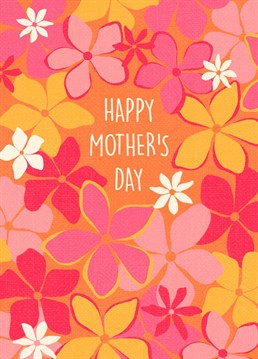 Send this gorgeous, pink, floral card to your amazing mum to celebrate Mother's Day!