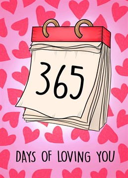 Send this adorable anniversary card to your other half to mark your one year anniversary