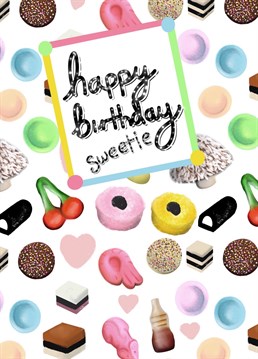 Send your birthday wishes with this retro sweetie design.