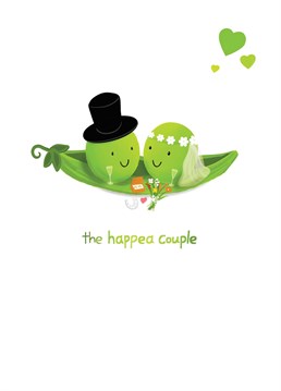 The perfect card for two peas in a pod on their wedding day.