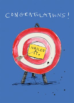 Bullseye! They've not just reached their target, they've absolutely smashed it. Congratulations design by Poet & Painter.