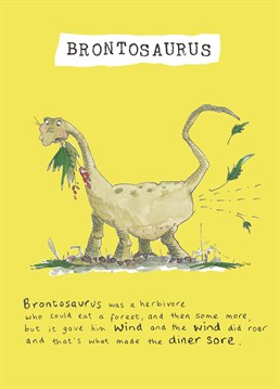 A lovely dinosaur poem Birthday card by Poet & Painter for any budding palaeontologist!