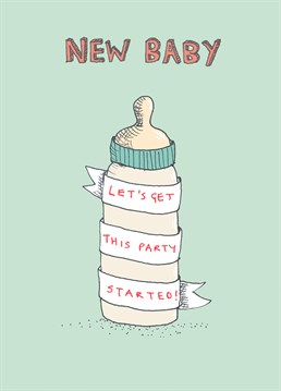 The only rules for this party are; no loud music, everyone has to whisper all the time and the new parents must be drinking coffee at all times! Send this Poet & Painter card to the brand-new parents!
