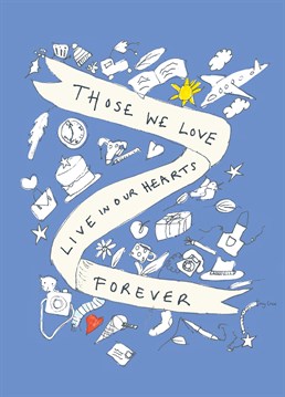 A beautiful Poet & Painter card to let your friends know they'll be in your heart forever!