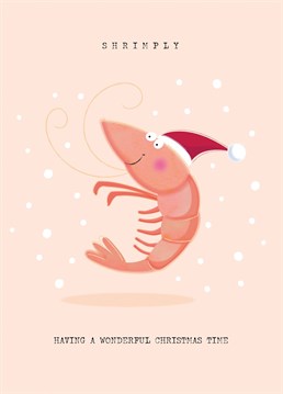 Send someone you love or quite like this festive Prawn card designed by Paperpitt