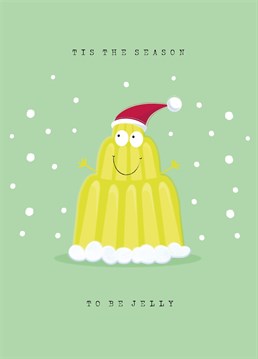 Send someone you love or quite like this festive jelly Christmas card designed by Paperpitt