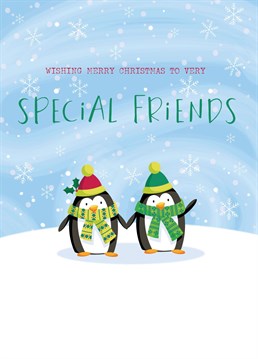Send your very special friends this cute penguins card designed by Paperpitt
