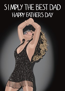 Show your Dad he's Simply the Best with this Tina Turner inspired card!