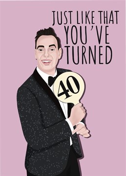 Celebrate a special 40th birthday with this fab-u-lous, Strictly inspired card!
