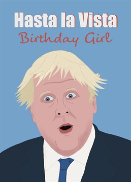 Wish the birthday girl feliz cumpleaños with this fun Boris inspired card.