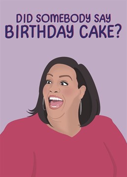 We're all here for the cake so we may as well say it, with this funny Alison Hammond Bake Off card!