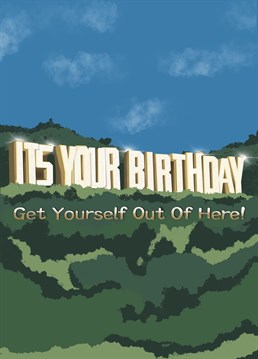 Celebrate the birthday of a reality TV loving fan, with a card inspired by the king of reality game shows, I'm A Celebrity!