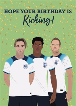 The essential birthday card for any England football fan to receive on their birthday!