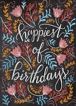 Wish them the happiest of birthdays with this vibrate card by Portico Designs.