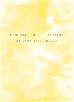 Send this lovely card by Portico Designs and congratulate someone on the birth of their tiny human!