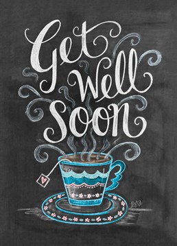 Wish them a speedy recovery with this beautiful get well soon card by Portico Designs.