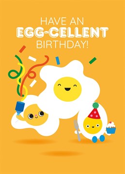 Wish your nearest and dearest an EGG-CELLENT Birthday! This card doubles as a gift with a removeable jelly magnet and is blank inside ready for your message!