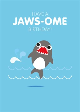 The perfect birthday card to send a baby shark; doo doo, doo doo, doo doo! Designed by Pango Productions.