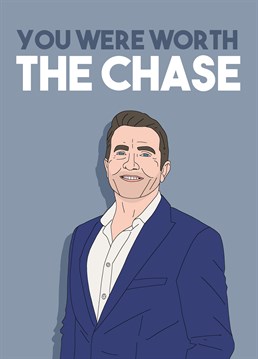 Send the wonderful Bradley Walsh to win over your loved one and make them laugh with this Pedges Houseboat Valentine's card inspired by The Chase.