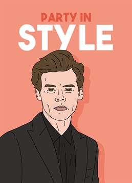 Have a Harry Styles fan swooning with this one in a melon birthday card they're sure to adore. Designed by Pedges Houseboat.