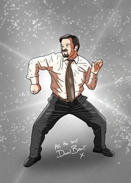 Mmm mmm mmm - David Brent sends his regards! Encourage them to live too bloody fast and die old with this Pedges Houseboat Birthday card inspired by The Office.