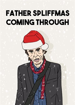 Super Hans is helping Santa with his extra special deliveries this year! Got a friend who would love a visit? Then this Peep Show inspired Christmas card by Pedges Houseboat is perfect for them!