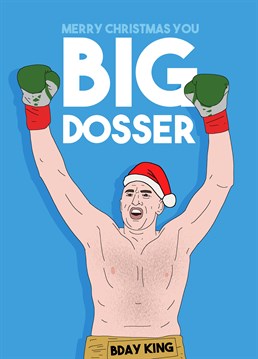 Make this Christmas furious with this knockout Tyson Fury inspired card by Pedges Houseboat.