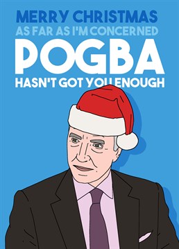 Hopefully this Pedges Houseboat Christmas card won't be as disappointing as Paul Pogba's been for Man Utd.