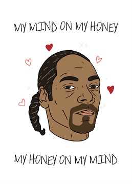 Let your other half know youre always thinking about them with this Pedges Houseboat Valentine's Anniversary card featuring a legendary Dogg!