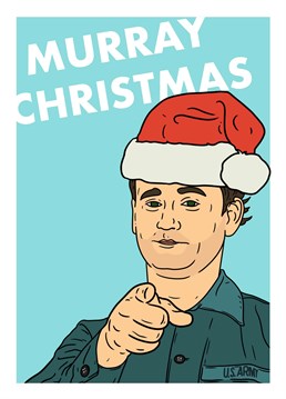 Wish a film lover who wouldn't mind reliving Christmas every day a Very Murray Christmas, with this design by Pedges Houseboat.
