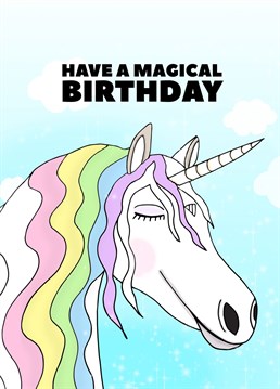 Unicorns are always a good idea. Birthday card by Pearl Ivy.