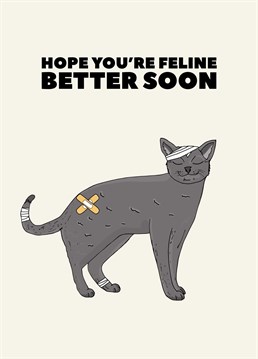 Hope you're feline better soon. Designed by Pearl Ivy