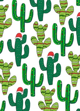 Send your loved ones a prickly Christmas card. Designed by Pearl Ivy