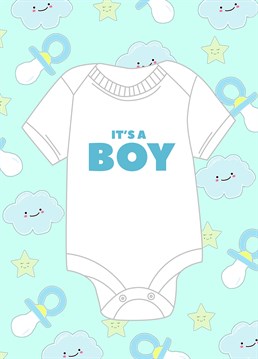 Celebrate the birth of a little prince with this cute new baby design by Pearl Ivy.