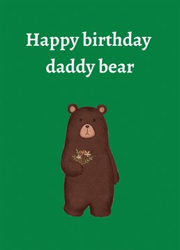 Send your dad, this bear hug of a sweet Birthday card.  Designed by Proper Job Studio.