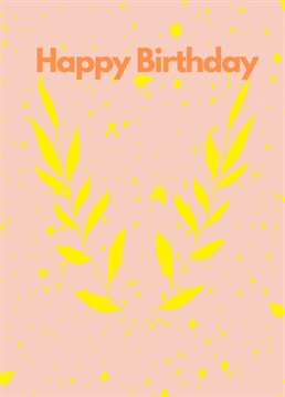 Why not send this pretty birthday card to someone special this year.  Designed by proper job studio.