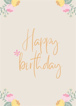 Send this pretty birthday card to someone special.  Designed by Proper job studio.