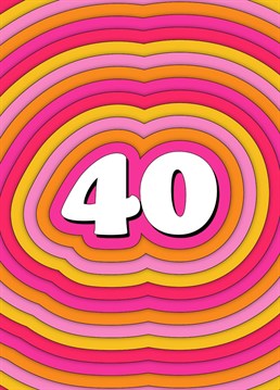 Retro design for a 40th Birthday or Anniversary
