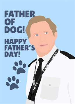 Get your TV loving (and perhaps dog owning) Dad this funny Father's Day Card!