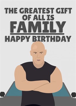 Get the Vin Diesel Fan in your life this funny Anniversary card for any occasion!