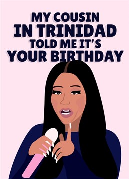 Get your loved one this funny celebrity birthday card!
