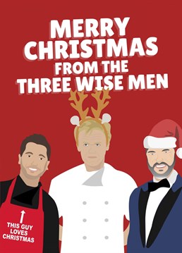 Get your TV chef obsessed loved one this funny christmas card!