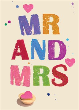Your friends are getting married! Send this Wiscombe Art Wedding card and congratulate the happy couple.
