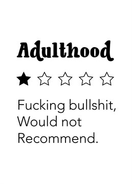 Send this funny and accurate coming of age card