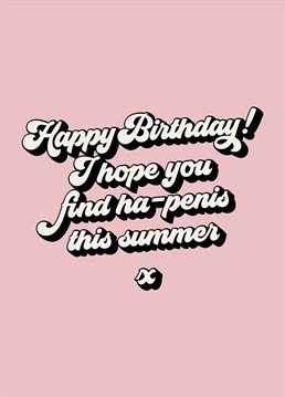 Send this cheeky card to a Birthday Girl