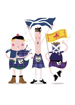 Send this funny Scotland Supporters trip to a die hard Scotland fan and make them laugh! Designed by Pink Pig