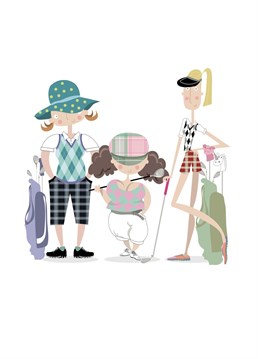 Send a golf crazy woman this fun card and give her a giggle! Designed by Pink Pig