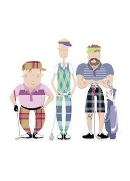 Send a golf crazy guy this fun card and give him a giggle! Designed by Pink Pig
